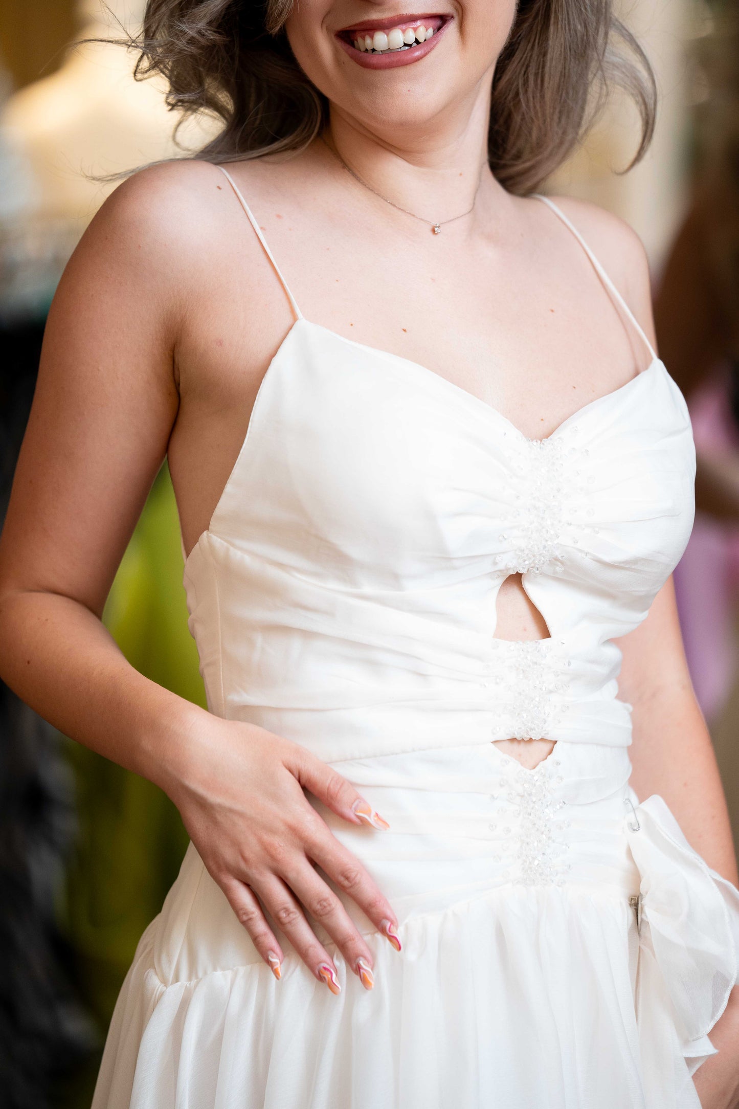 Elegantes Chiffonkleid "Ivory Dream"