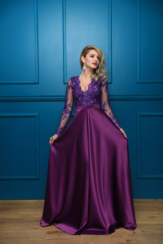 Grünfarbene Eleganz A-Linien-Kleid