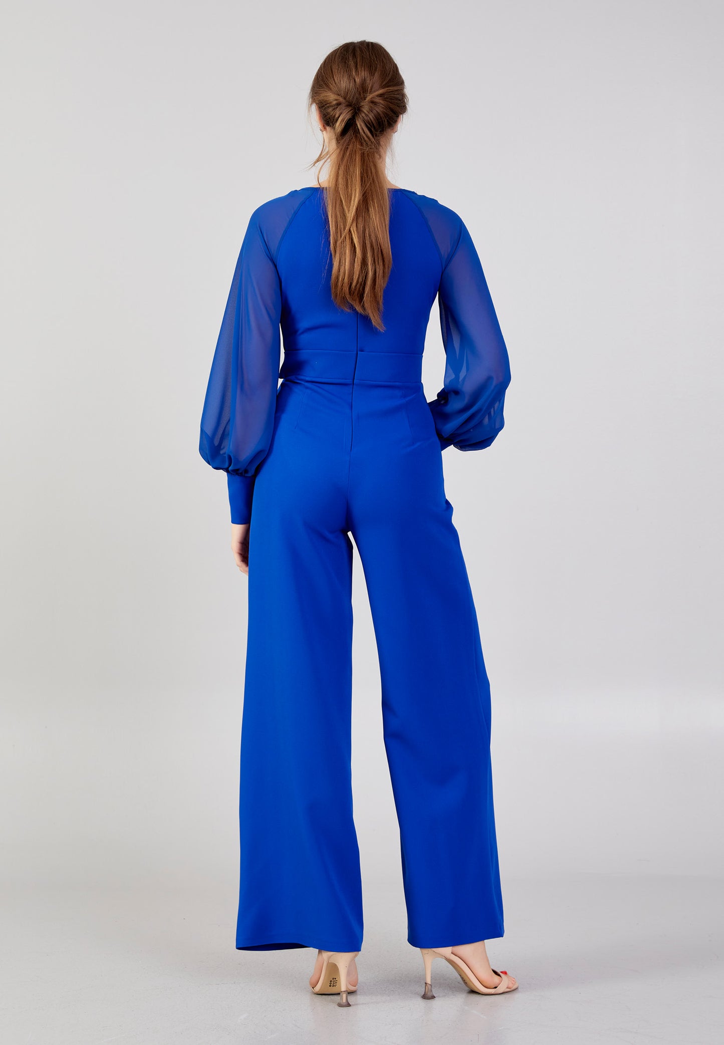 Himmelblaue Weite Jumpsuit